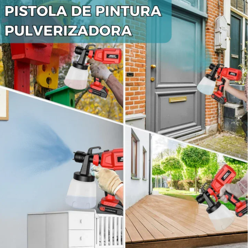 Pistola Pulverizadora Pintura inalambrica + Batería de Regalo